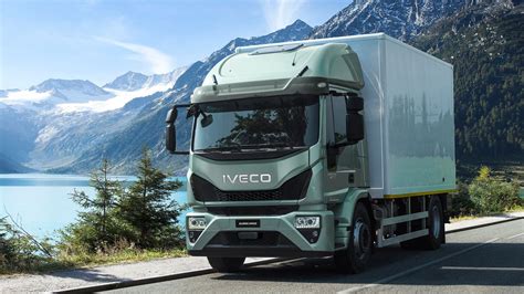 Historical infographic showing the evolution of Iveco Eurocargo models from the first generation