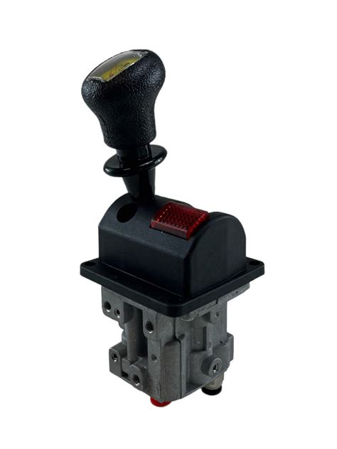 Zdjęcie sterownika wywrotu PRESKO D143 z widoczną dźwignią