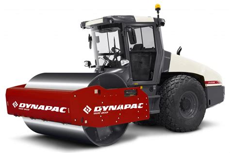 Technical diagram of a Dynapac tandem roller with its main features