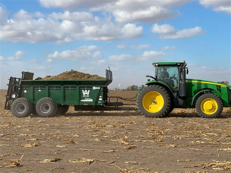 Photo showing different types of manure spreader loading boxes