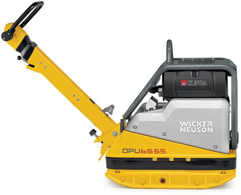 Zagęszczarka rewersyjna Wacker Neuson DPU 6555 w akcji na placu budowy