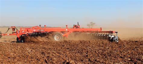 Thematic photo of Kuhn rotary harrows working in the field