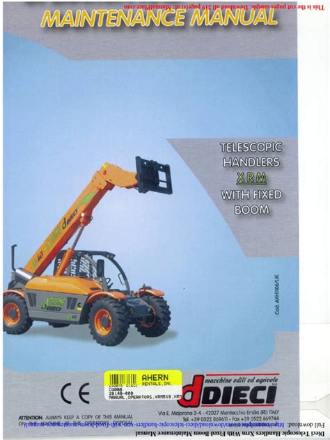 Infographic showing different models of Dieci telescopic loaders and their applications