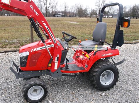 Thematic photo of a compact tractor with a front loader