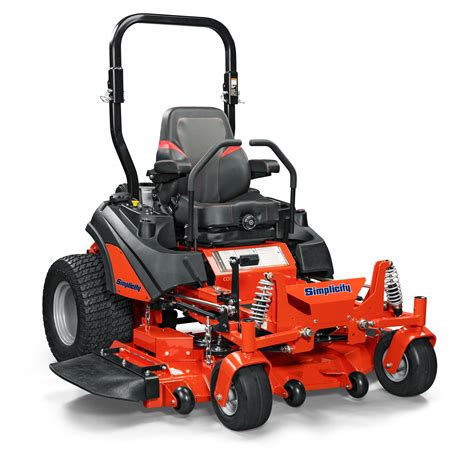 Diagram illustrating the four-point suspension system of a zero-turn mower