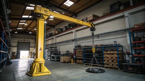 Thematic photo of a jib crane in an industrial setting