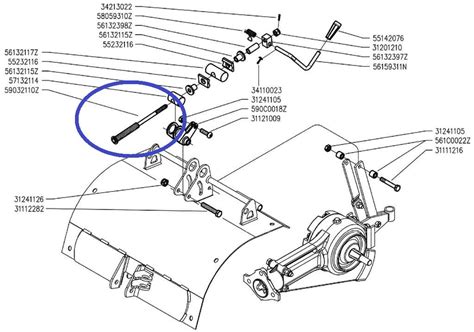 Szczegółowe zdjęcie mechanizmu manualnej regulacji głębokości