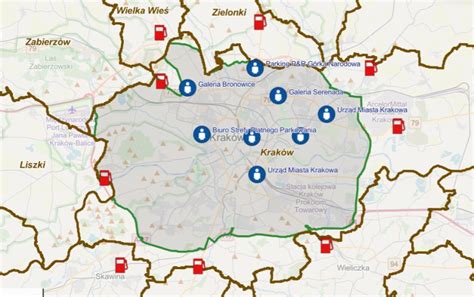 Mapa pól z zaznaczonymi odległościami transportu gnojowicy