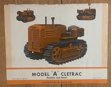 Ilustracja techniczna lub zdjęcie ciągnika gąsienicowego Cleveland Tractor Company