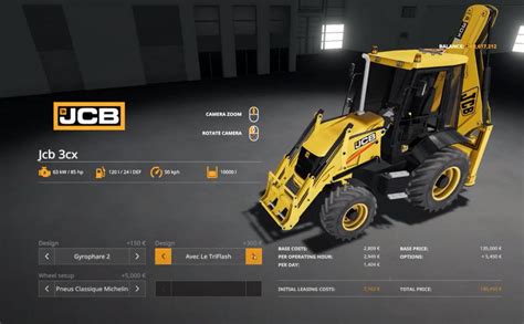 Comparative infographic highlighting key differences between JCB 3CX and 4CX, such as wheel size and engine power.