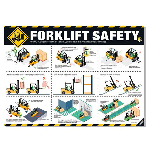 Thematic photo of a forklift operating safely in a warehouse environment with clear safety markings.