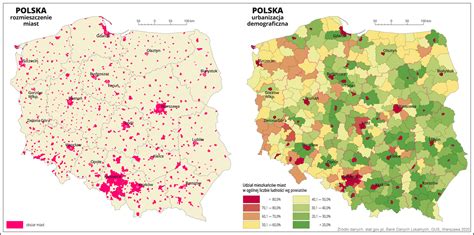 mapa Polski z zaznaczeniem procentowego udziału gospodarstw posiadających ciągniki w poszczególnych województwach