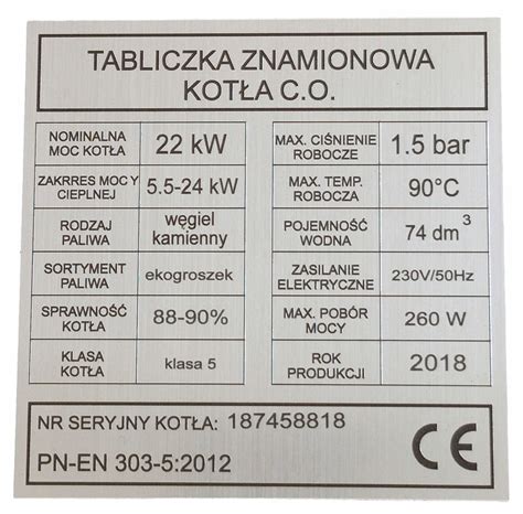 Tabliczka znamionowa traktora ogrodowego Alpina z numerem Art.N