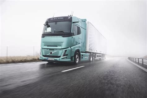 Thematic photo of Volvo FH semi-trailer truck on a long-distance route