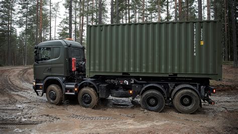 Schemat konfiguracji osi Scania 8x4 i 8x6