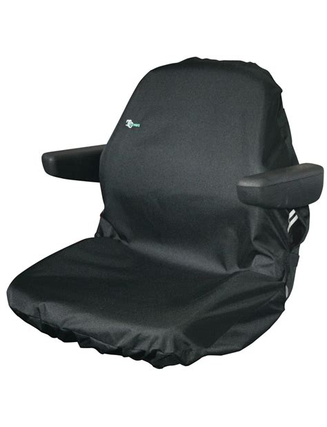 Thematic photo of a tractor seat with a protective cover