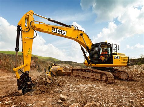Thematic photo of a JCB excavator at work