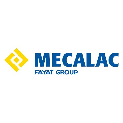 Logo i widok ogólny fabryki Mecalac