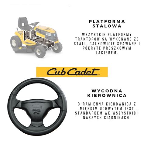 Autoryzowany serwis Cub Cadet, mechanik naprawiający traktorek