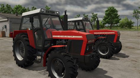 Zetor Crystal z czerwonymi felgami na tle pola