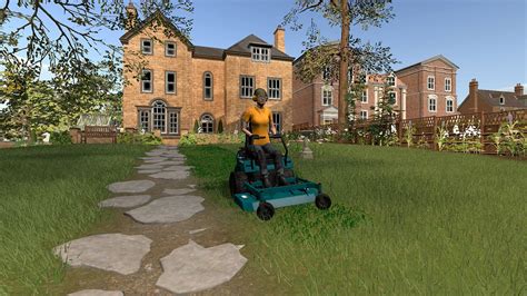 Kosiarka Toro pracująca na zielonym trawniku w grze Lawn Mowing Simulator