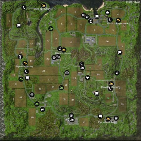 Mapa z Farming Simulator 15 prezentująca górzysty teren