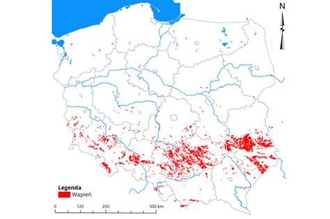 Zdigitalizowana mapa z zaznaczonymi obszarami rolniczymi