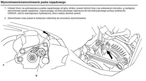 schemat wymiany paska klinowego w odśnieżarce
