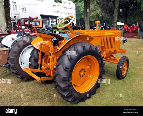 Thematic photo of a Renault orchard tractor working in a field
