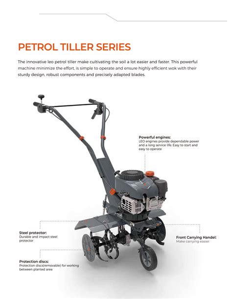 Infographic comparing electric and petrol tillers