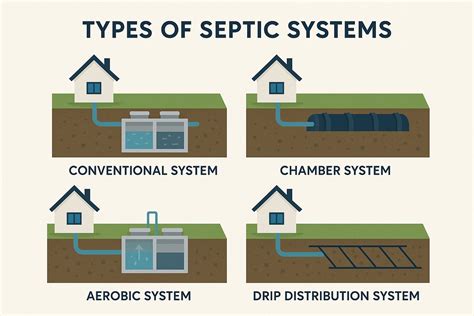 Infographic showing different types of septic tank trucks (municipal, agricultural, small-scale)