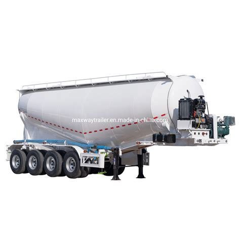 Thematic photo of a truck with a cement semi-trailer ready for transport