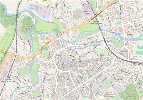 Mapa regionu Jeleniej Góry z zaznaczeniem obszaru działania firm wynajmujących sprzęt