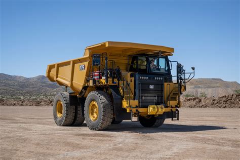 Thematic photo showing a dumper truck of a renowned brand.