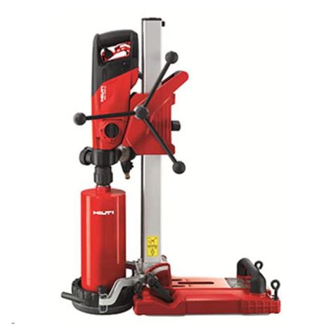 Zdjęcie wiertnicy do betonu ze statywem HILTI DD220 w trakcie pracy