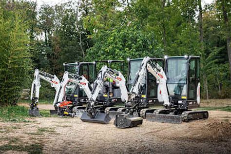 Thematic photo of a Bobcat mini excavator at work