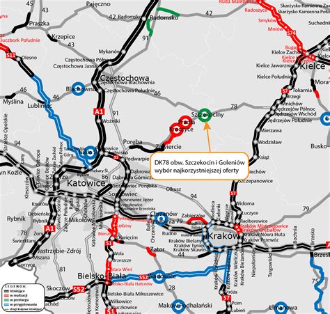 Mapa z oznaczoną drogą polną i gruntem rolnym