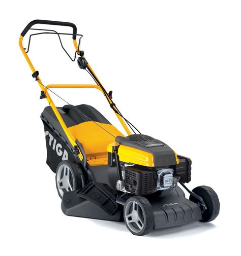 Thematic photo of STIGA Combi 48 SQ lawnmower in a garden