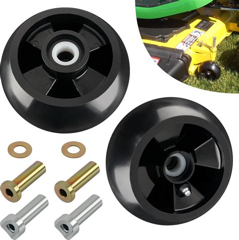 Photo of the robust wheels and steel deck of the lawnmower