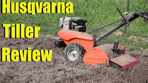 Detailed infographic comparing different Husqvarna tiller models