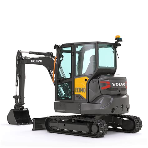 Zdjęcie przedstawiające minikoparkę Volvo ECR40 w akcji