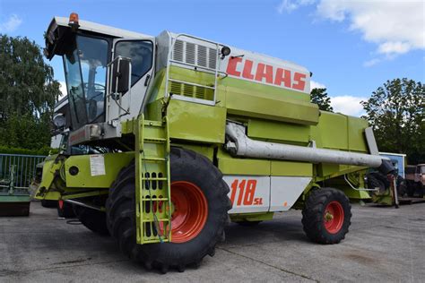 Interior view of a Claas Dominator 98 SL combine cabin