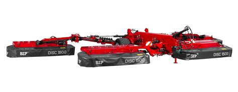 Zestaw kosiarek SIP SILVERCUT DISC HD 1500 T w akcji na polu