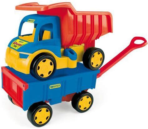 Zabawki Wader Tech Truck - ciężarówki, spychacze, ładowarki bawiące się dzieci