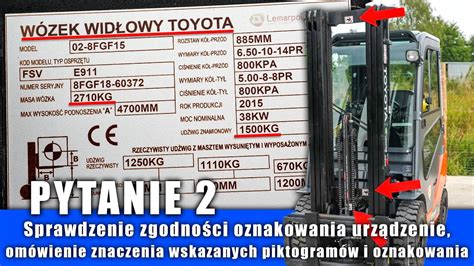 Zdjęcie techniczne tłumika do wózka Toyota serii 7 z oznaczeniem punktów pomiarowych