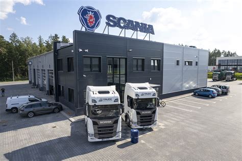 Nowoczesny budynek serwisu Scania w Słupsku