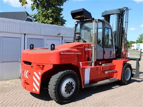 Zdjęcie używanego wózka widłowego Kalmar DCE 160 z widocznymi cechami