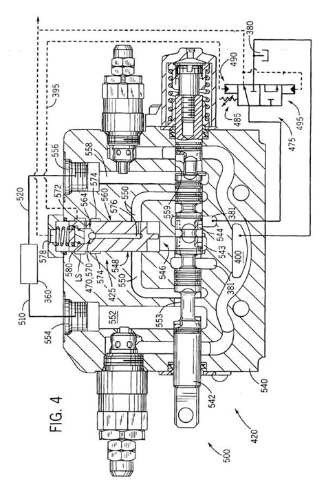 Diagram of Bobcat TL 470 hydraulic system