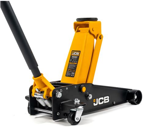 Podnośnik hydrauliczny typu żaba JCB w warsztacie