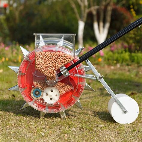 Photo of a small handheld garden seeder